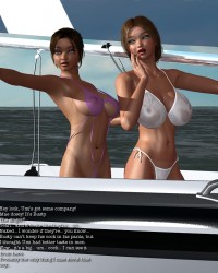Camilisa Lima and Odete Soares On The Boat